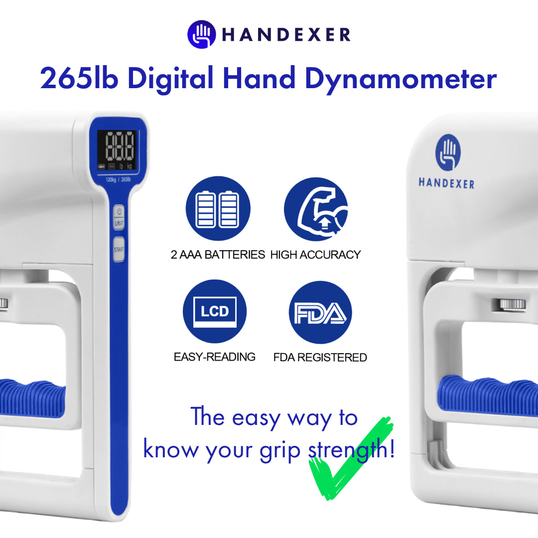 Hand Dynamometer & Grip Ring Bundle