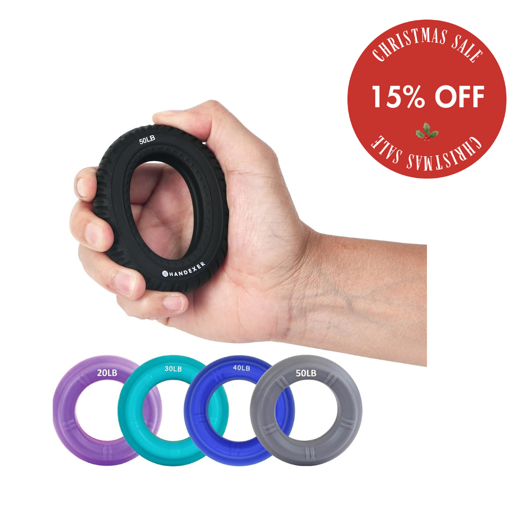 Hand Strengthener Grip Ring Set
