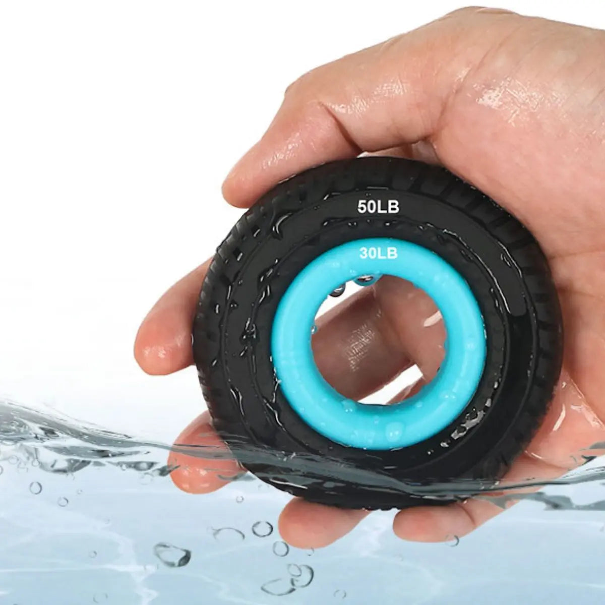 Hand Grip Strength Ring, Hand Strengthener Grip Ring enhancing forearm and grip strength for effective workouts.