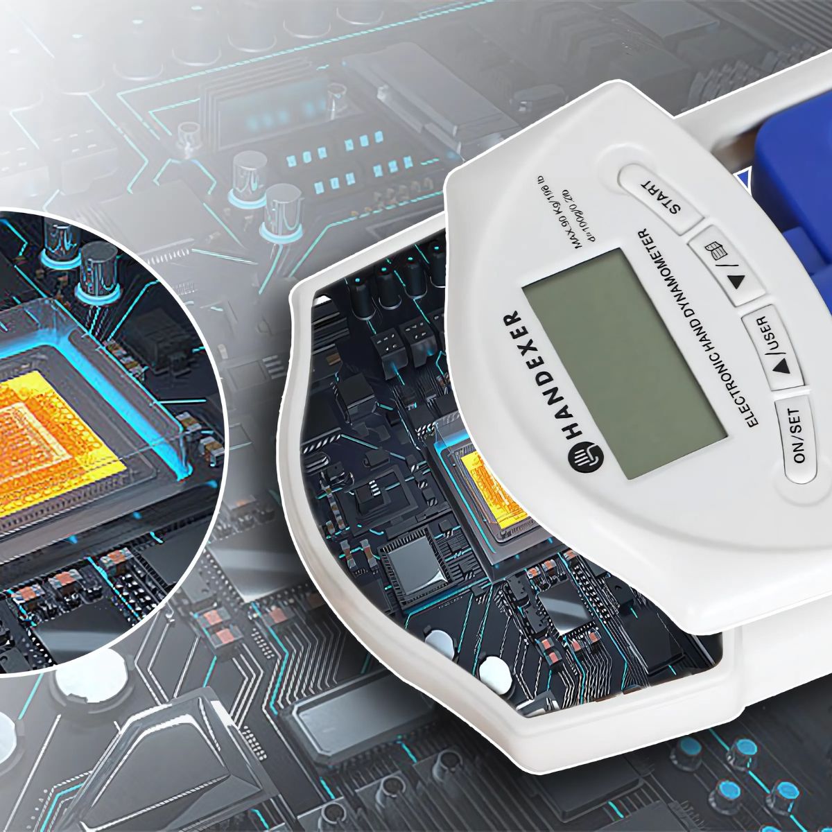 198lb Digital Hand Dynamometer