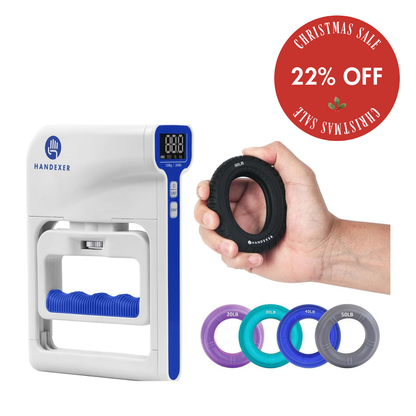Hand Dynamometer & Grip Ring Bundle