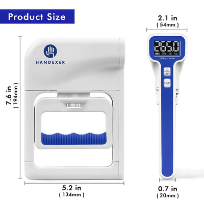 Handexer Grip Strength Hand Dynamometer used for accurate measurement of hand grip force in clinical and sports settings